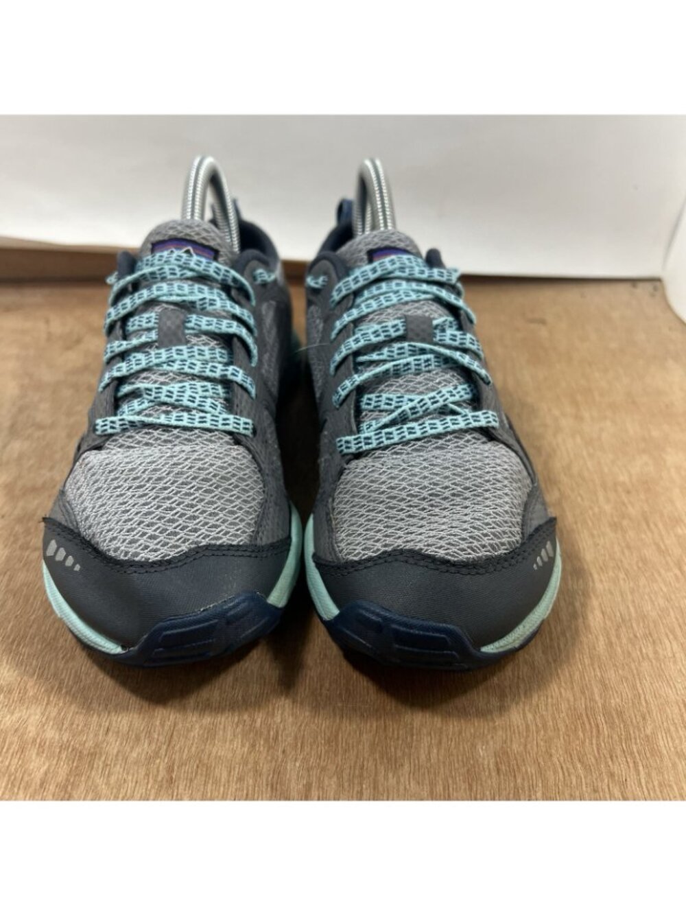 Patagonia Trail Running Shoes Womens Size 7.5 Blue Gray Hiking Sneaker T81186